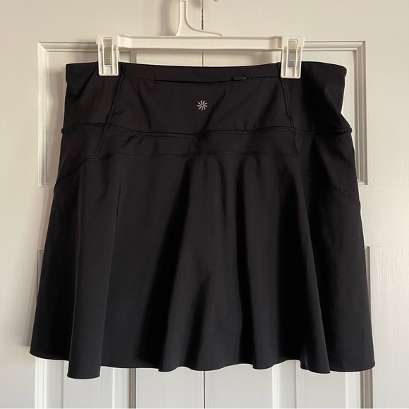 Athleta Ace High Rise 15 1/2 Tennis Skort in Black, Size L, EUC - Picture 7 of 13